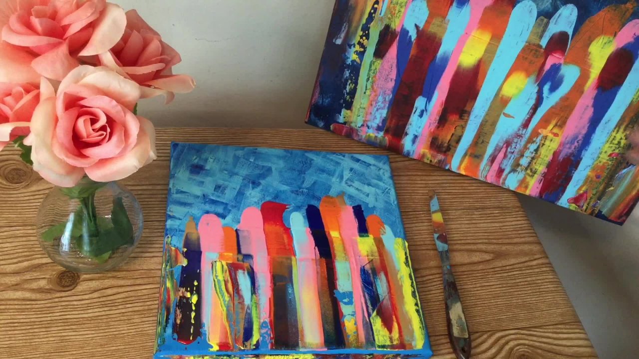 Abstract Painting for Beginners Scrape Art Technique Suzanne Kurilla Skillshare