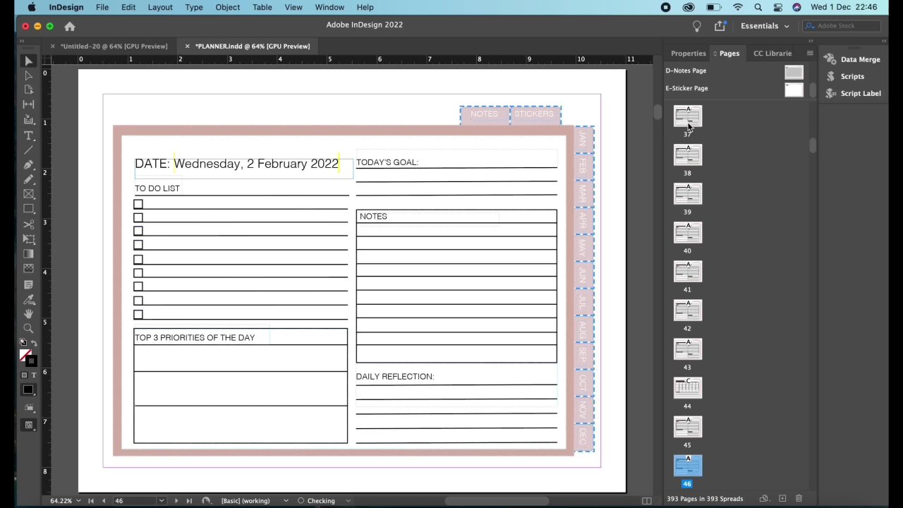 Create A Digital Planner Using Adobe InDesign (Free Dated Planner) | Janna  Uddin | Skillshare