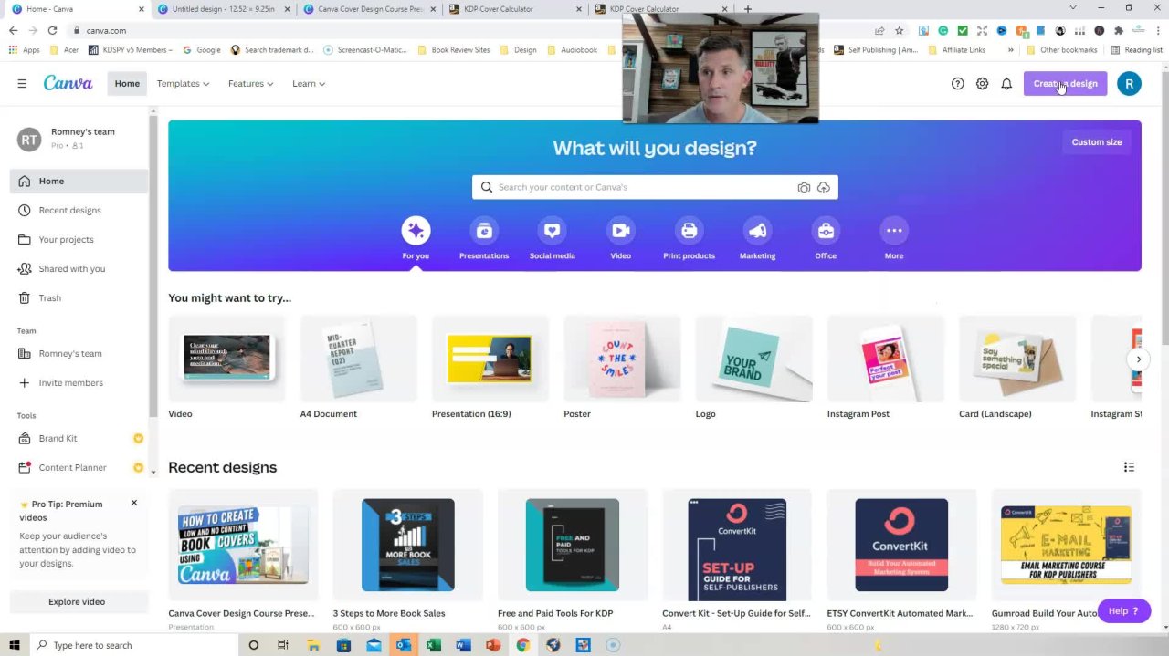 How to Create and Design Paperback, eBook and Hardback Book Covers Using  Canva for Amazon KDP | Romney Nelson | Skillshare