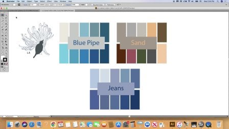 Surface Pattern Design. Custom Palette w/your photos in Illustrator®