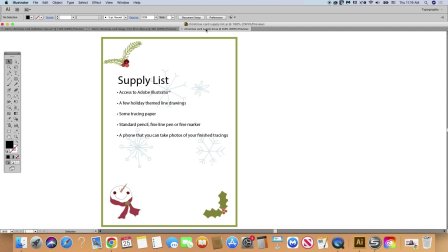 Christmas Card Design - Adobe Illustrator® Tutorial, Illustrator® for beginners