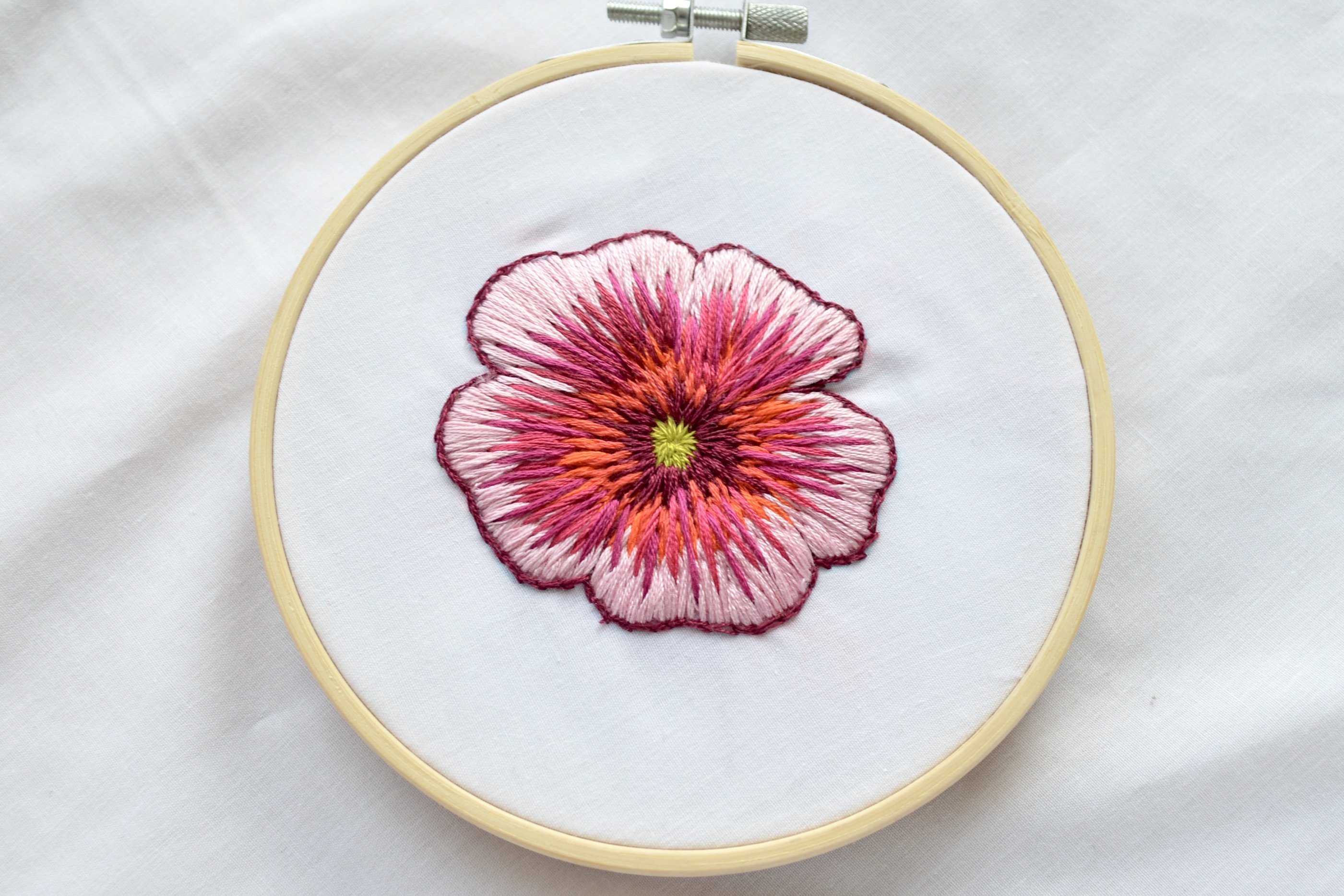 Hand Embroidery for Beginners: Tropical Flower Design