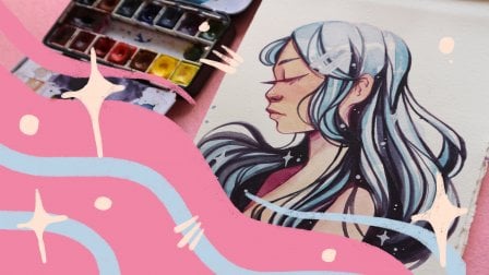 Cómo dibujar cabello - Analiza referencias y estilízalas