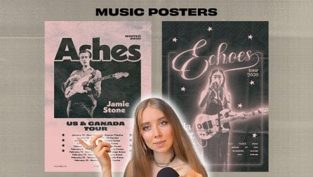 Retro Inspired Graphic Design: Music Posters in Adobe Photoshop