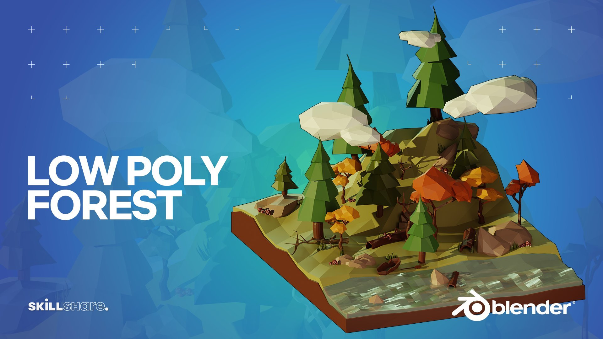 tilbehør drivende At hoppe Create A Stunning Low-Poly Forest In Blender | Zerina 3D | Skillshare