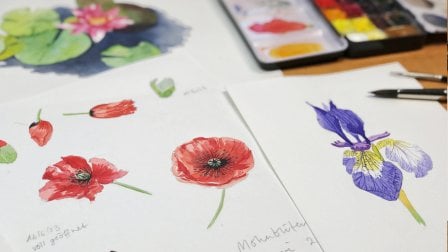 Loose Watercolor Florals: Learn To Paint Easy Flower Compositions