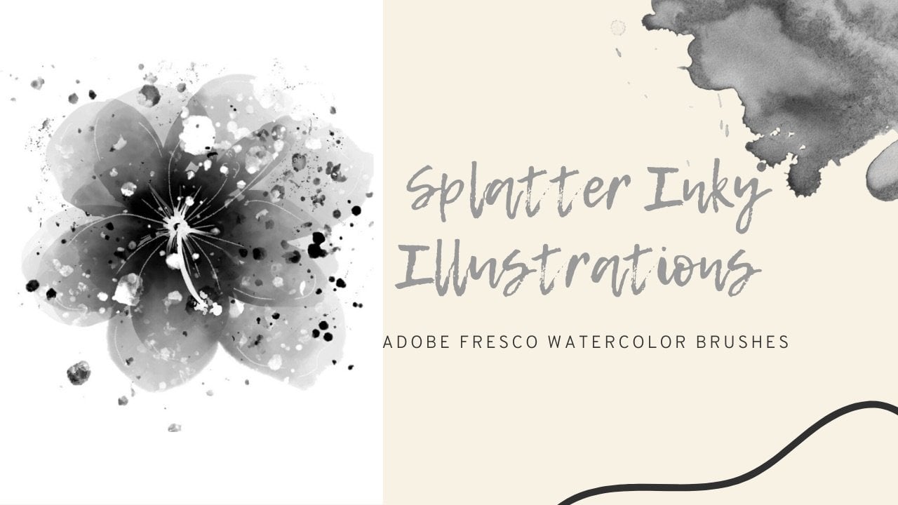 watercolor splatter brushes