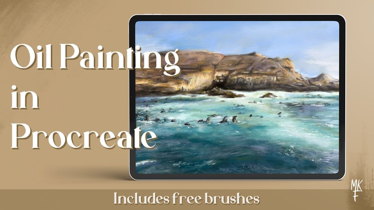 Procreate OIL Brushes Oil Paint Brush Canvas Texture Paint for Procreate  App Paint Brush Painterly Brush Set Acrylic Instant Download Pack 