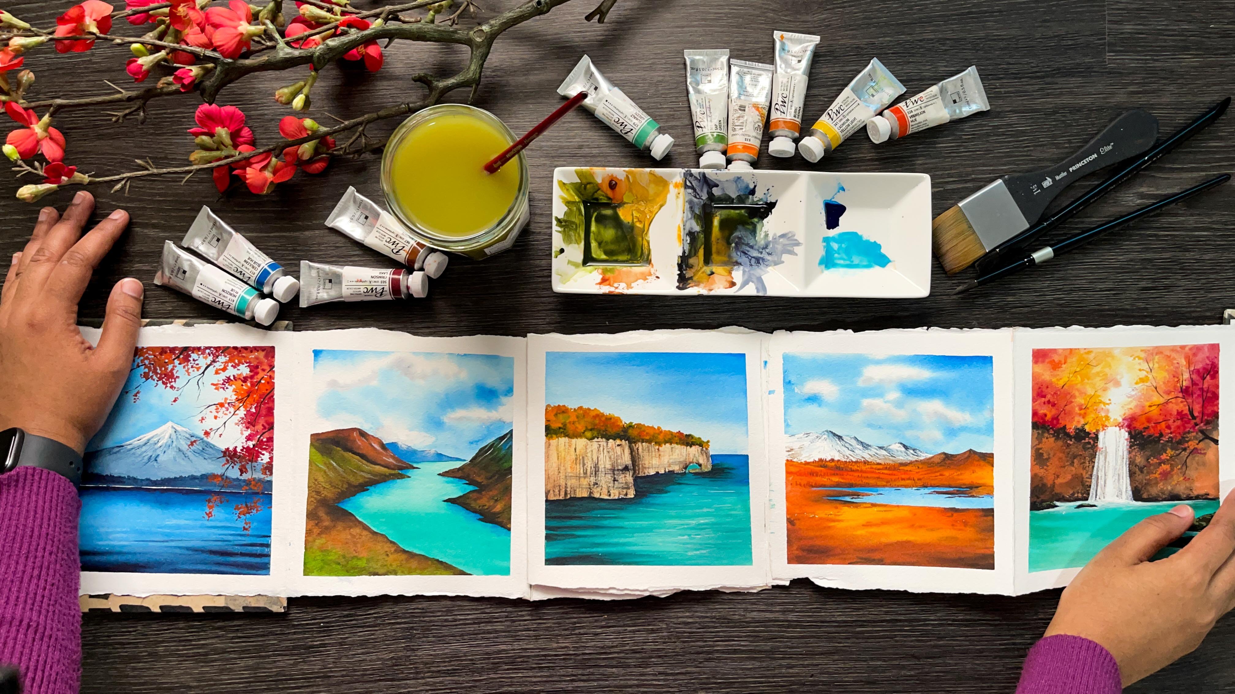 10 Day Art Holiday - Let's Create a Fall themed Travel Journal