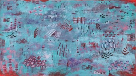 Como encontrar alegria na pintura abstrata: cores, contrastes e padrões