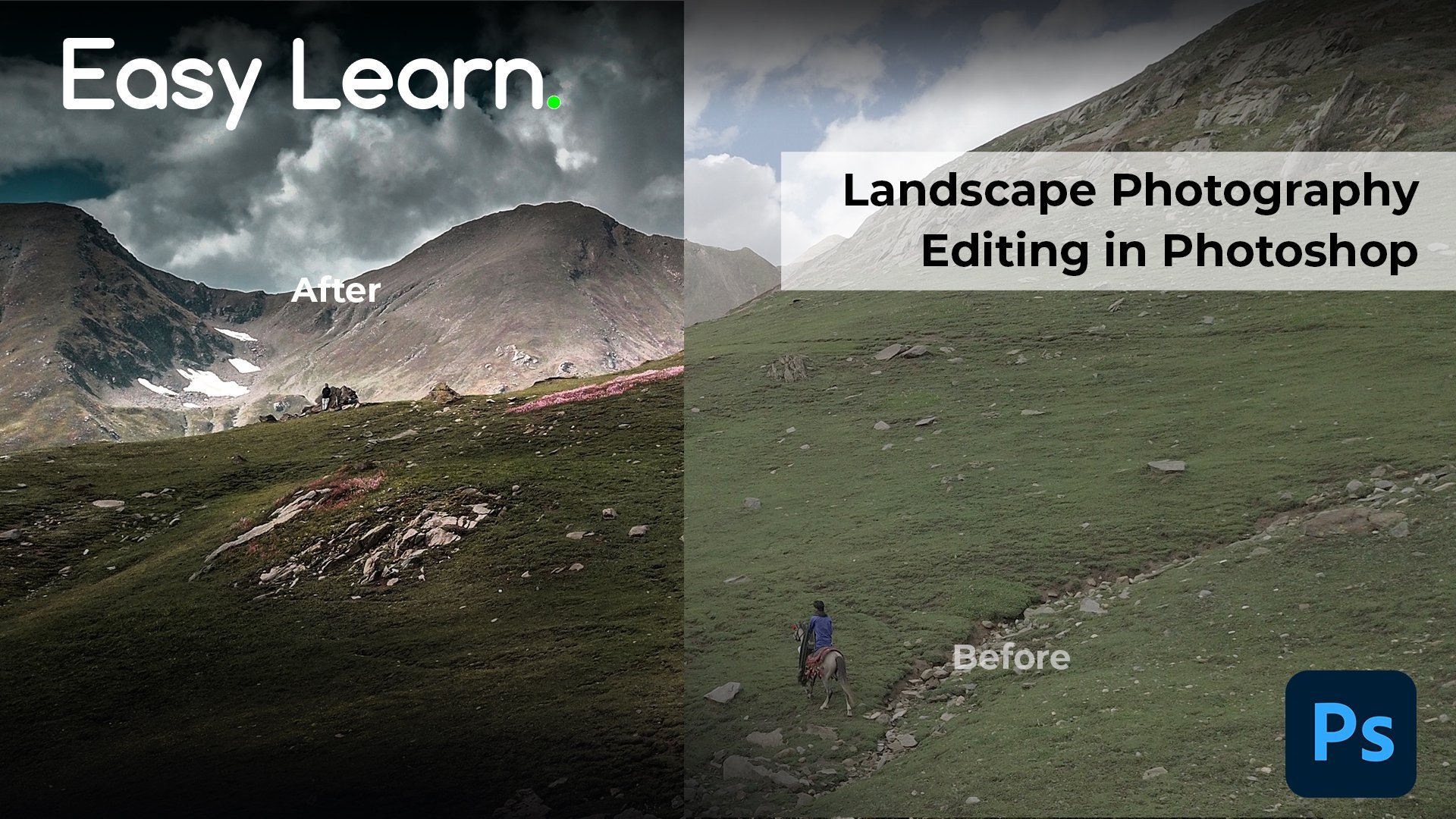 photoshop before and after landscape