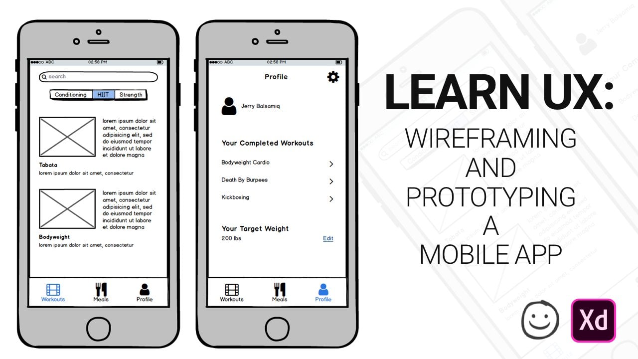 Learn how to design interactive prototypes, wireframes, and