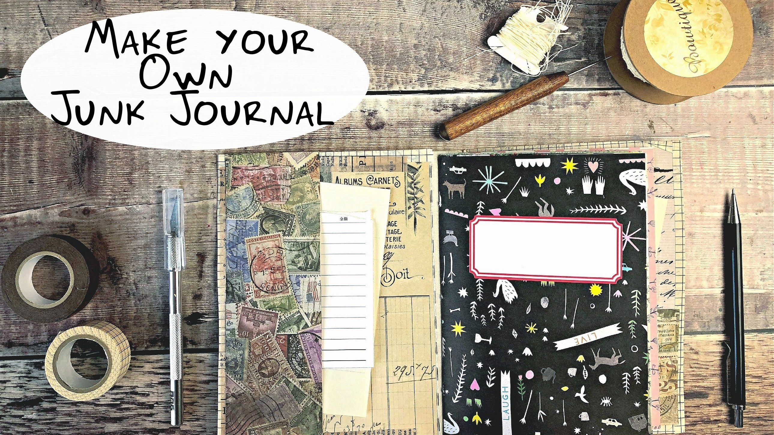 Your love of scrapbooking and journaling come together in a Junk Journal!!  Let's start creating!!!