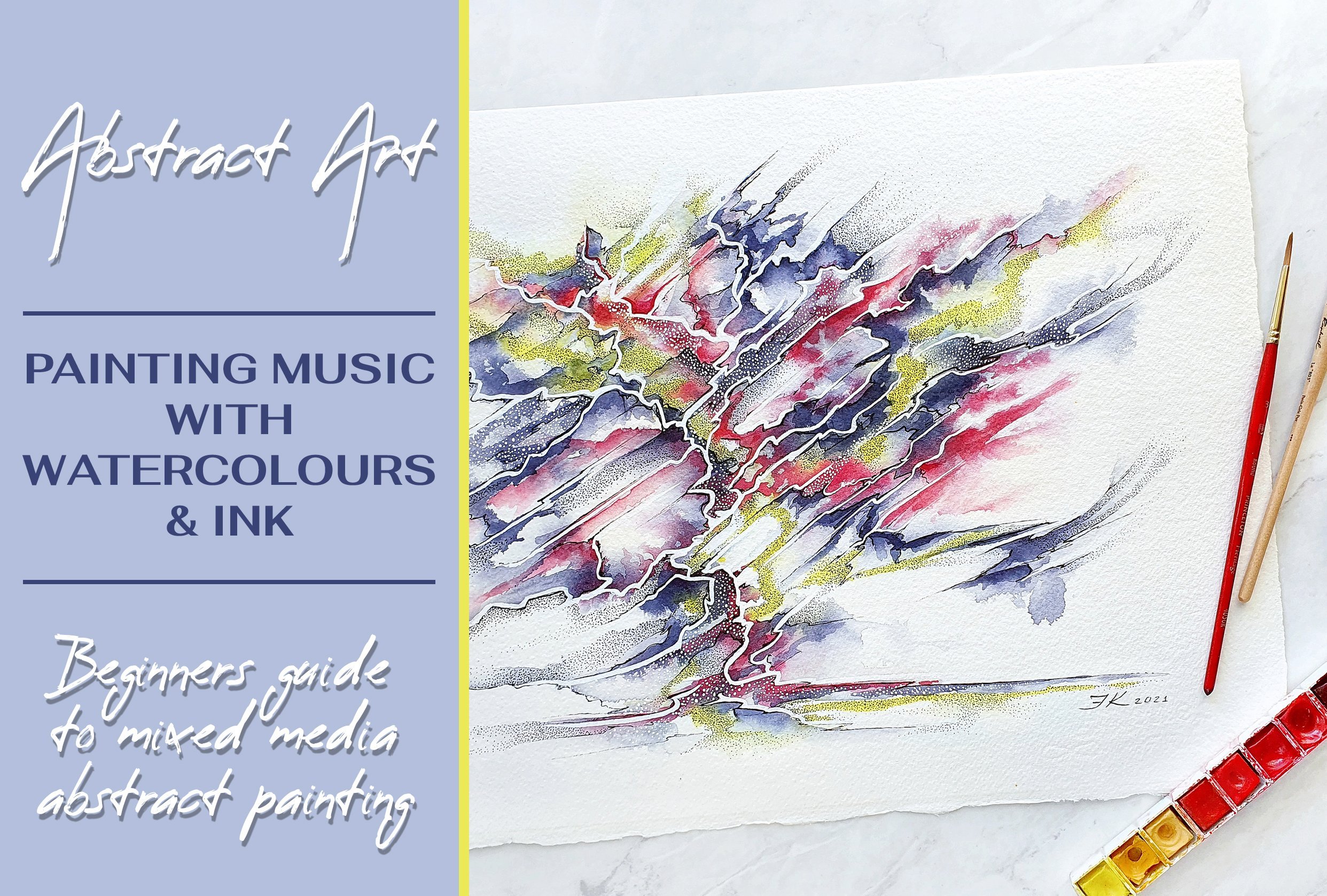 Abstract Art: Painting Music With Watercolours & Ink