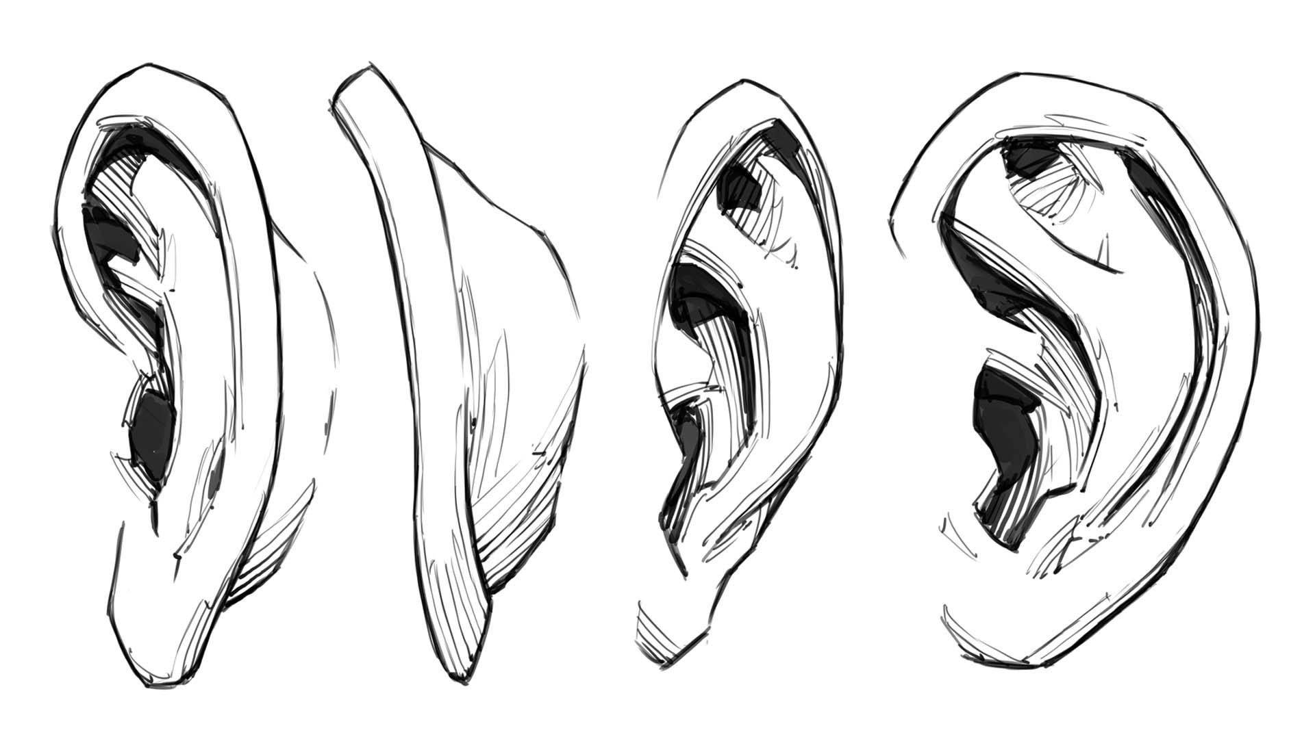 Unpopular opinon: ears are fun to draw. #drawing #sketch