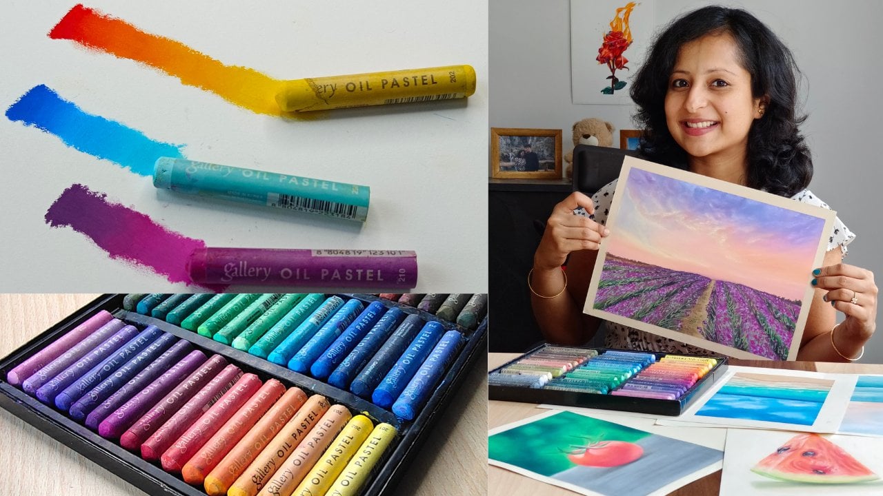 Beginners Guide to Oil Pastels: Basic Blending Techniques & Relaxing  Landscape Drawing, Smitha Rao