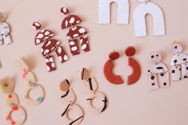 Clay on sale earrings online