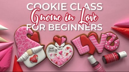 Tutorial de galletas de azúcar para principiantes "Gnome en amor"