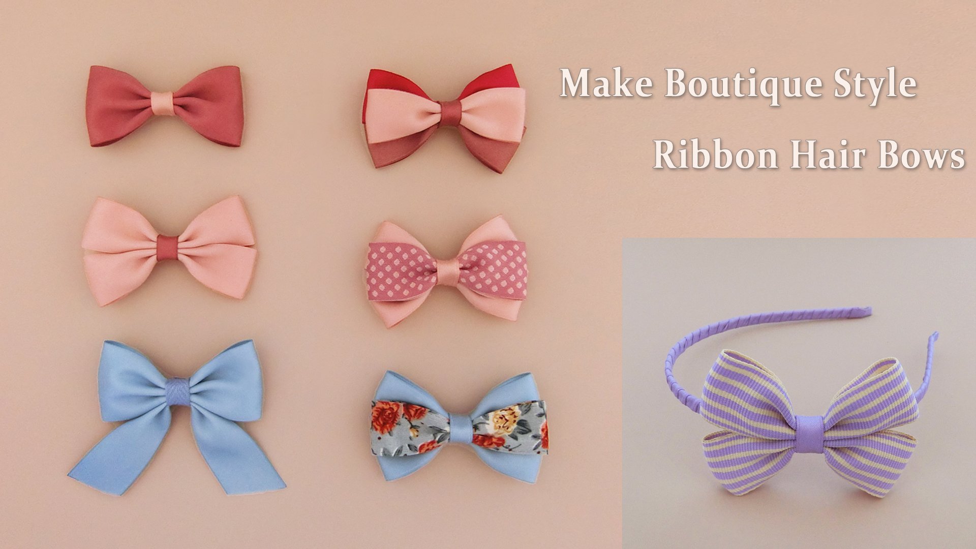 Hair Accessory Making For Beginners: Make Boutique Style Ribbon