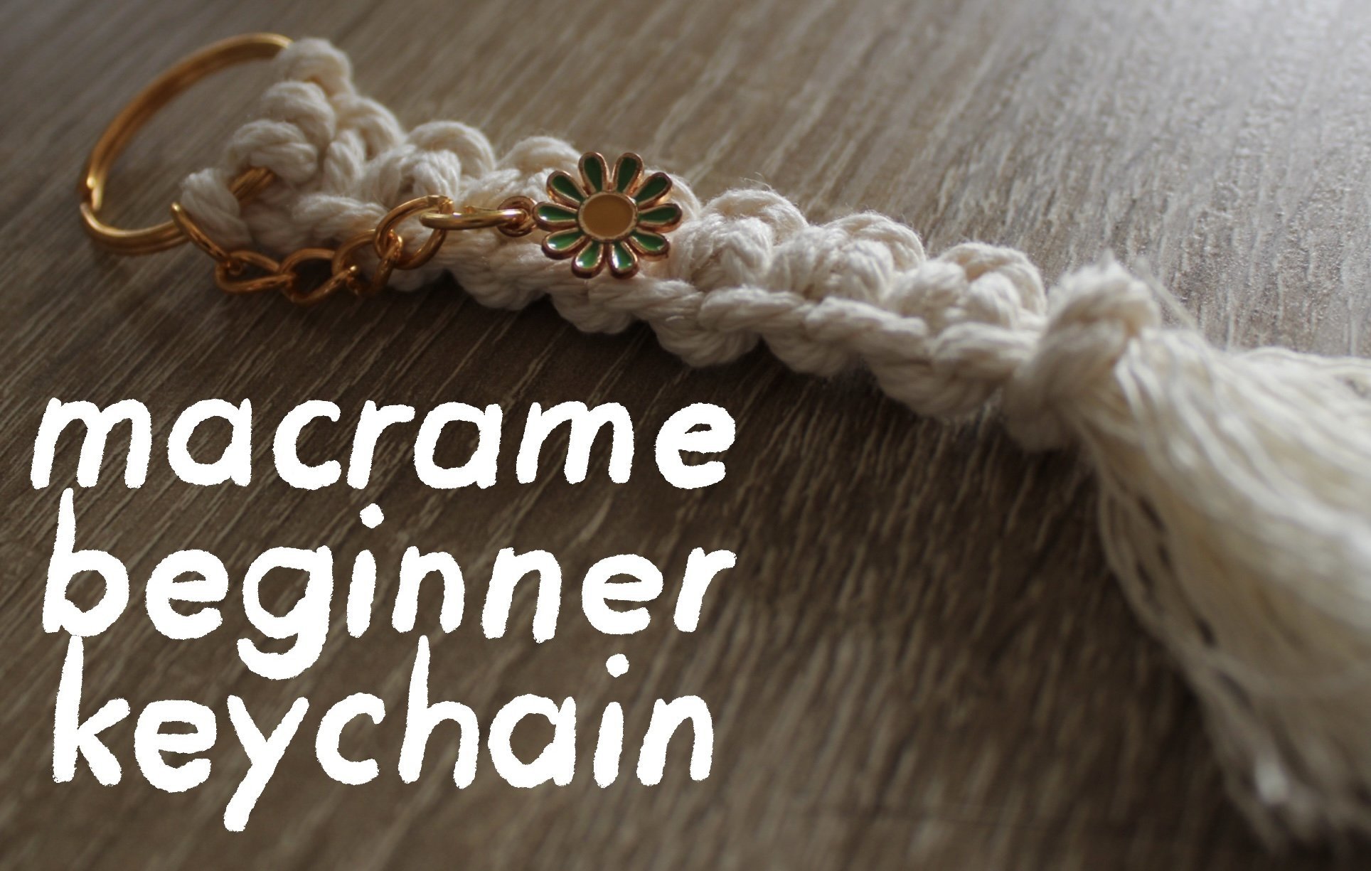 Macrame on sale keychain beginner