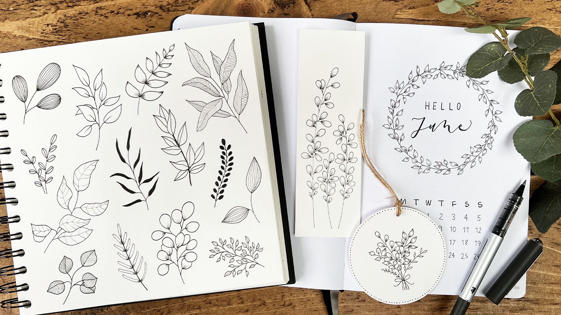 Botanical Drawing for Relaxation: How to Doodle Simple Leaves ...