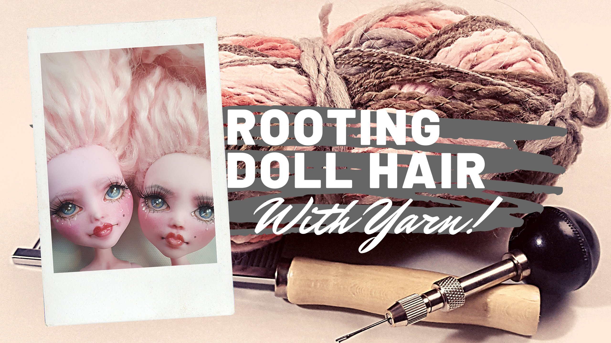 DIY Doll hair rerooting tutorial - no glue