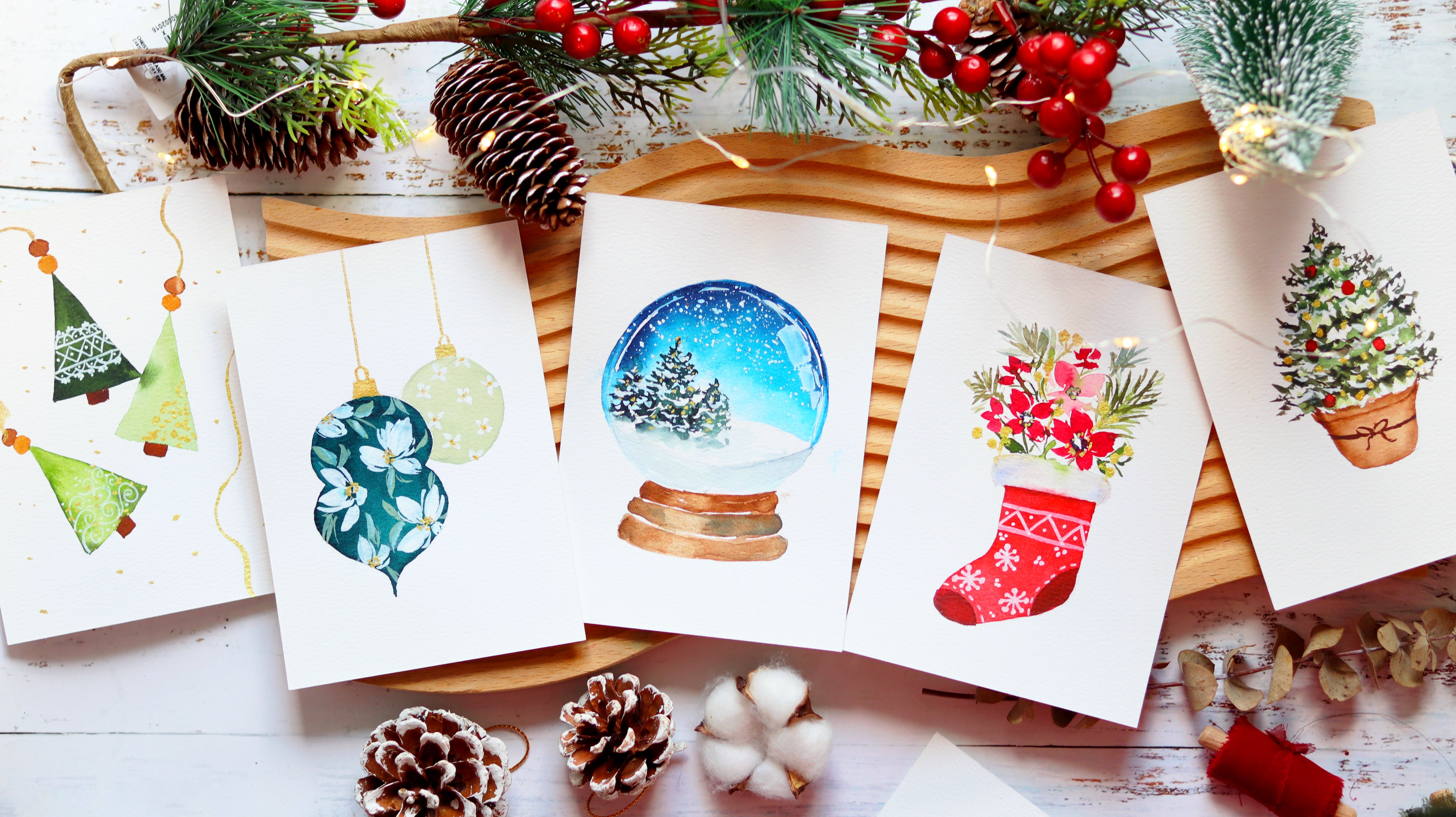 Be merry. Holiday modern dry brush ink - Stock Illustration