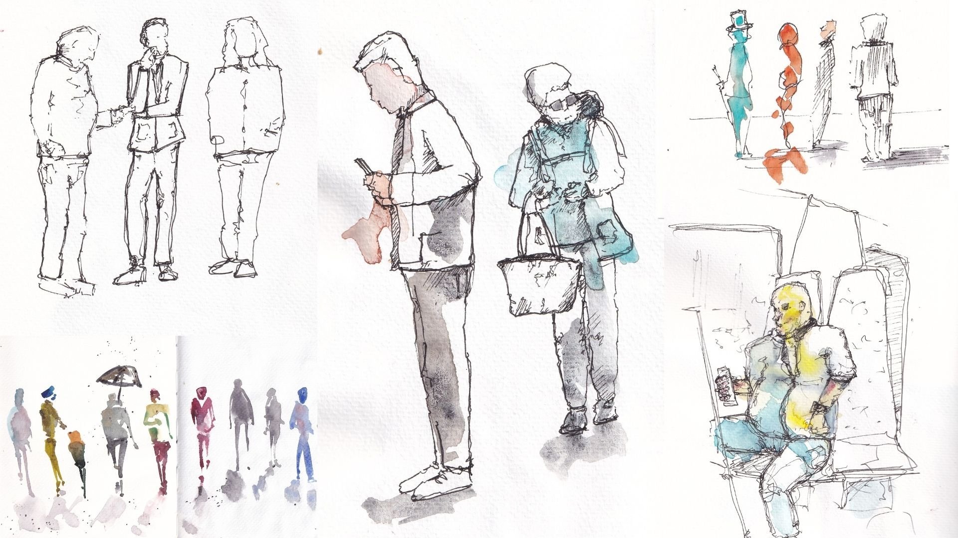 people sketch