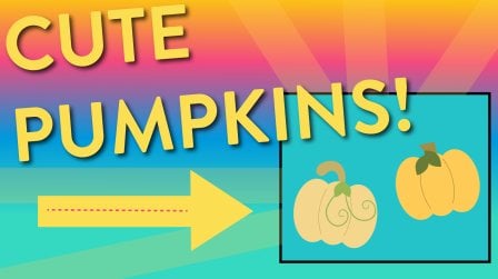 Creating a cute pumpkin in Adobe Illustrator for Beginner