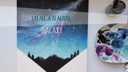 How To Create A Realistic Galaxy Painting, With Acrylics
