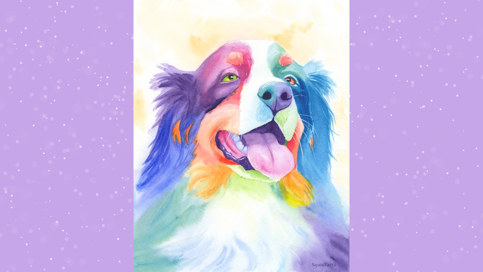 rainbow dog