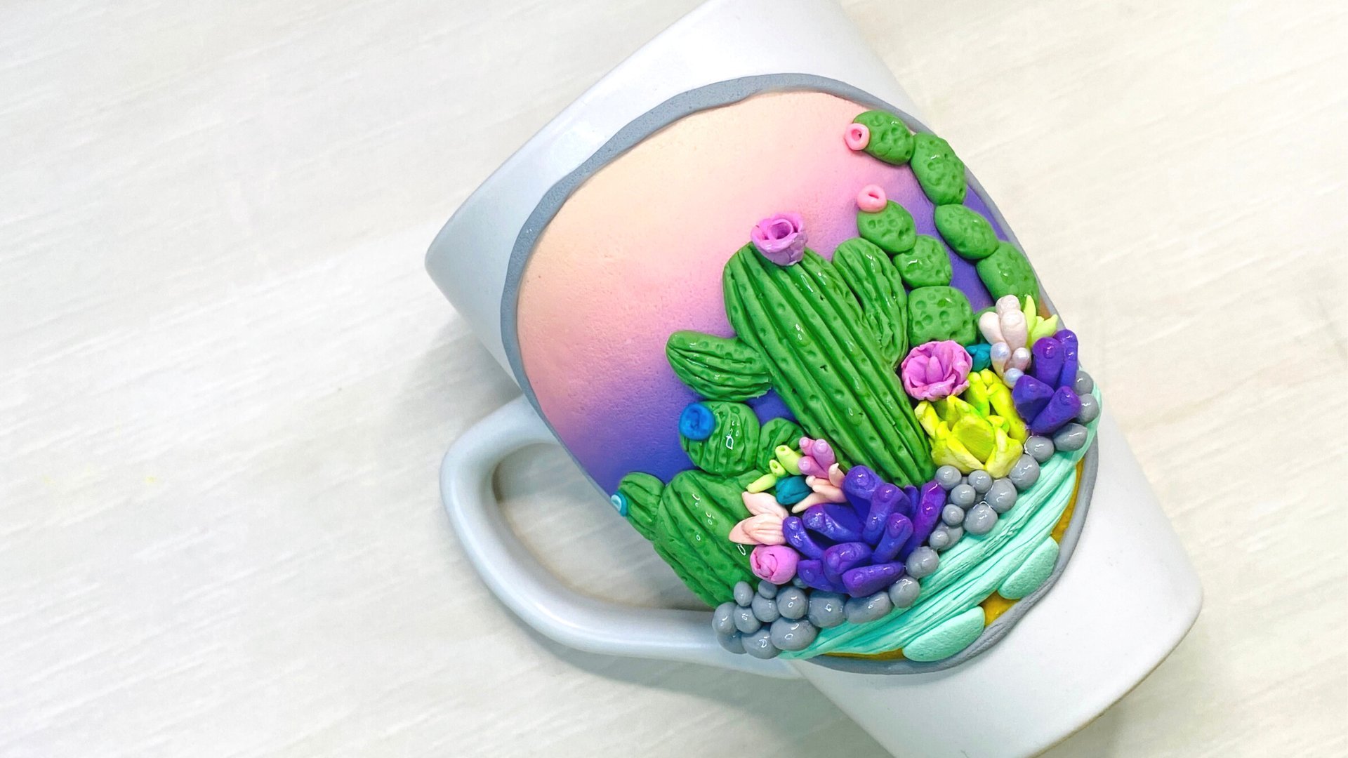 Arcilla Polimérica: Decora tus tazas con plantas, Diana Rodriguez