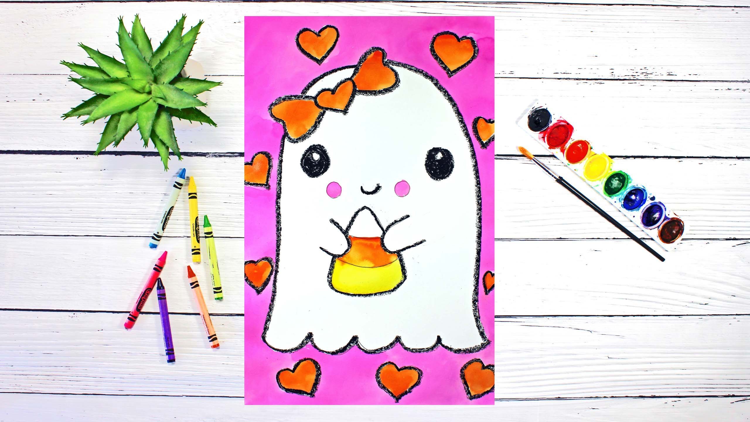 ghost drawings for kids