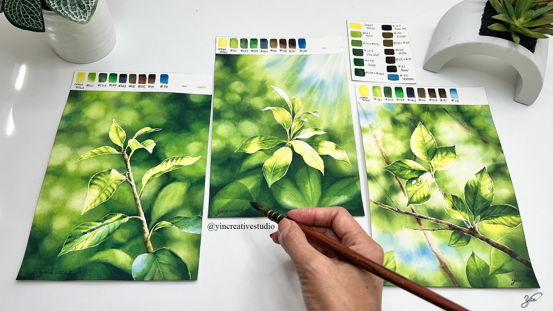 Enhancing Watercolor Painting by Creating Light in your Art, YU-YIN LIN