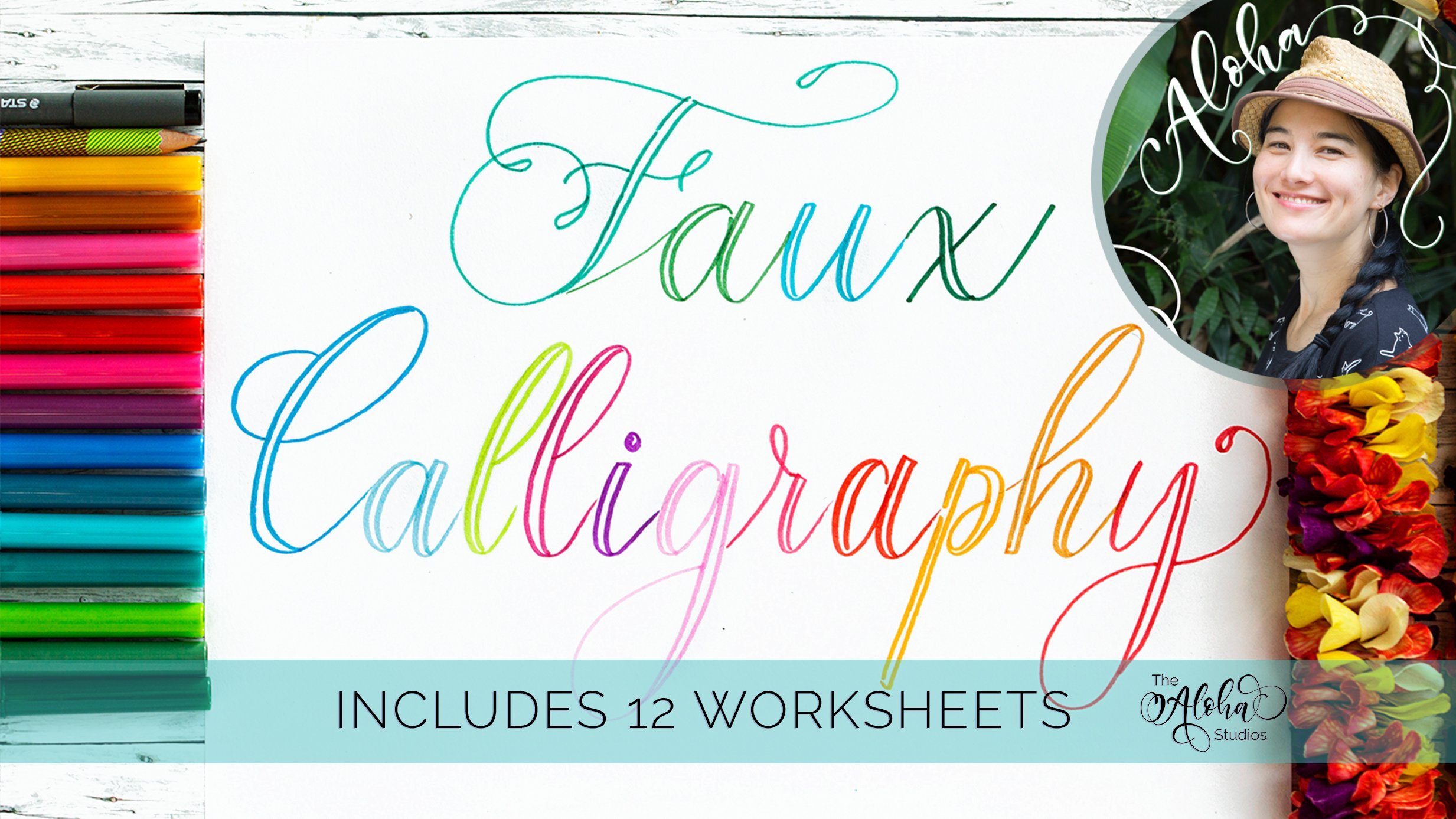 Faux calligraphy 101 - a beginner's guide to Lettering, Keiko Saile / The  Aloha Studios