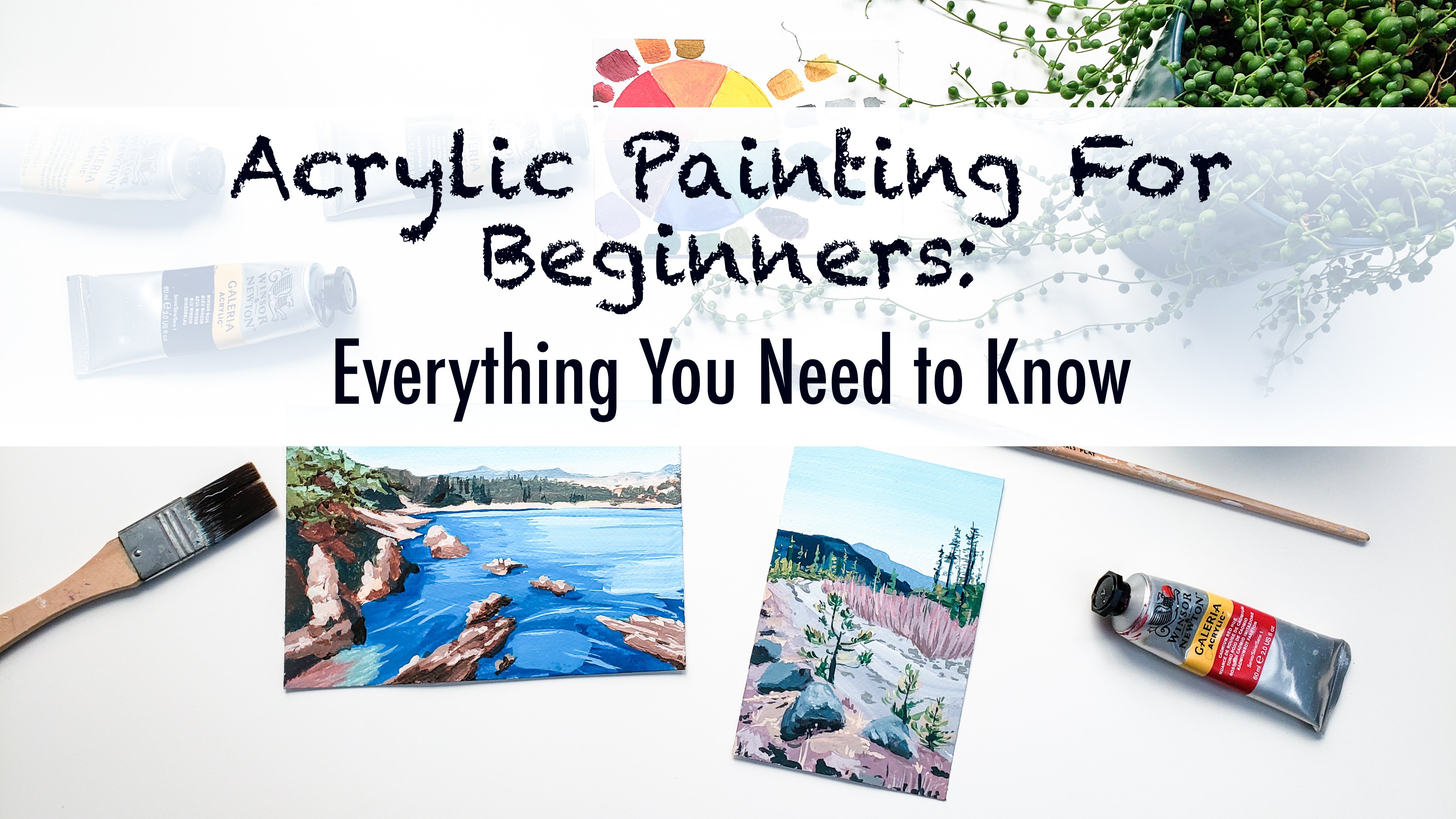 Acrylic Painting: How to Paint Realistic Water: Ocean Painting, Yvette Lab