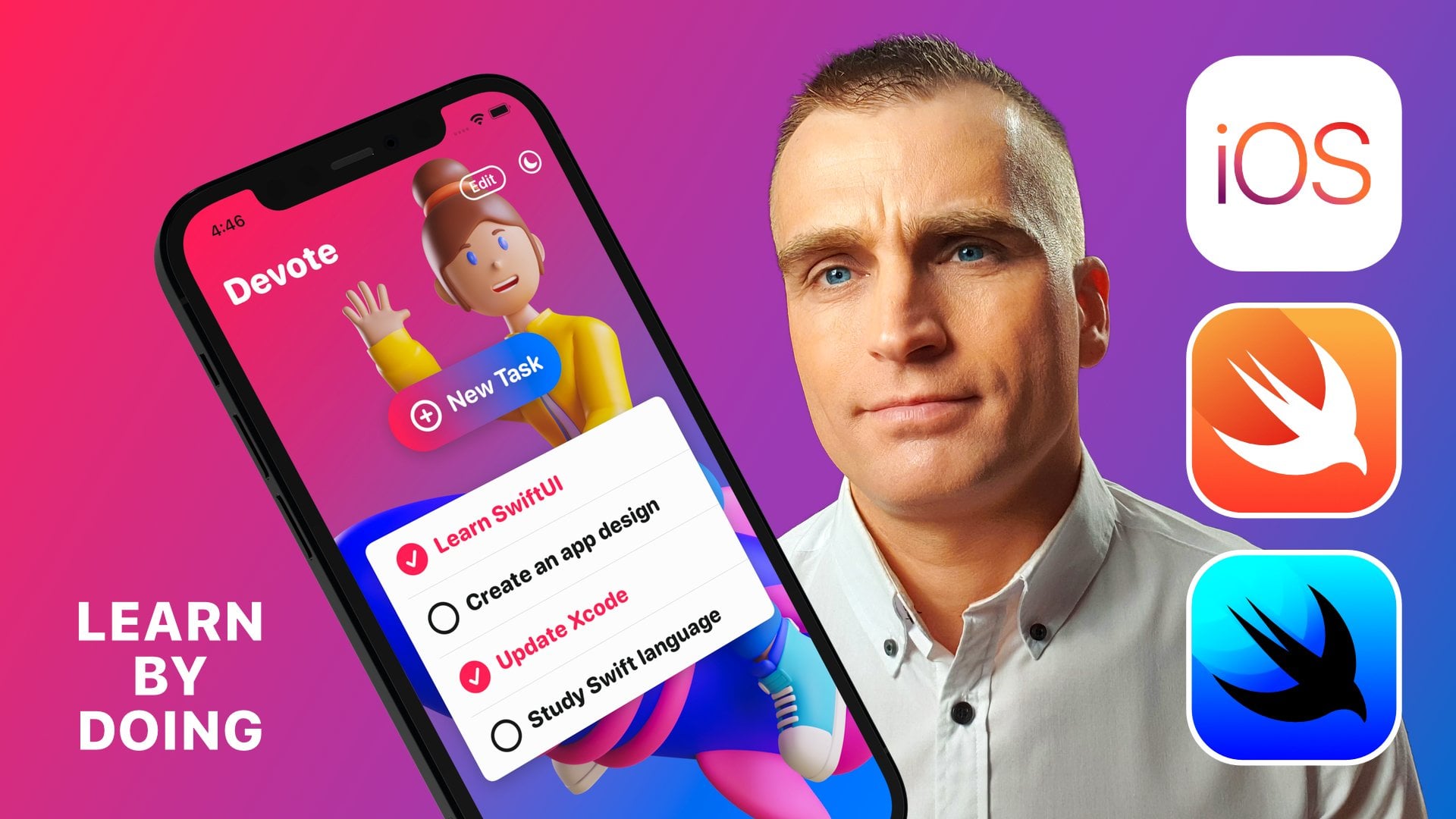 SwiftUI: Learn How to Create a Colorful To-Do List iOS App with Core Data  and Xcode | Robert Petras | Skillshare