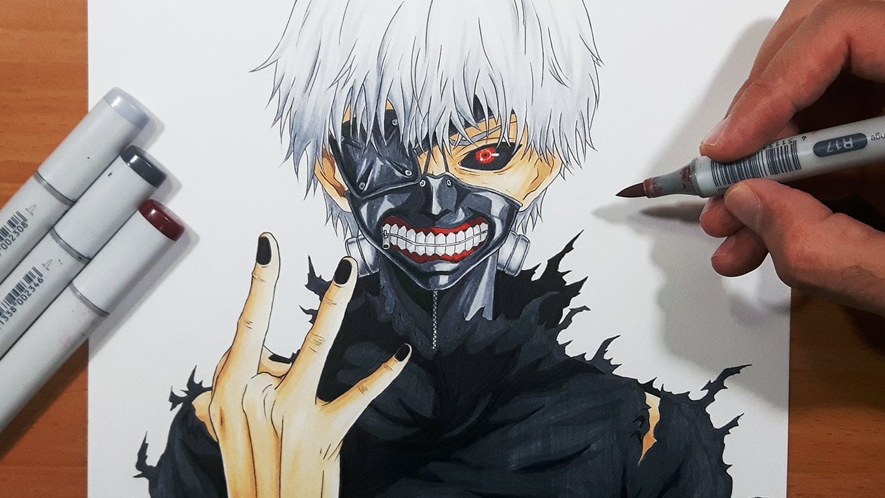 How To Draw Anime Ken Kaneki! Step By Step Tutorial! Yair Sasson