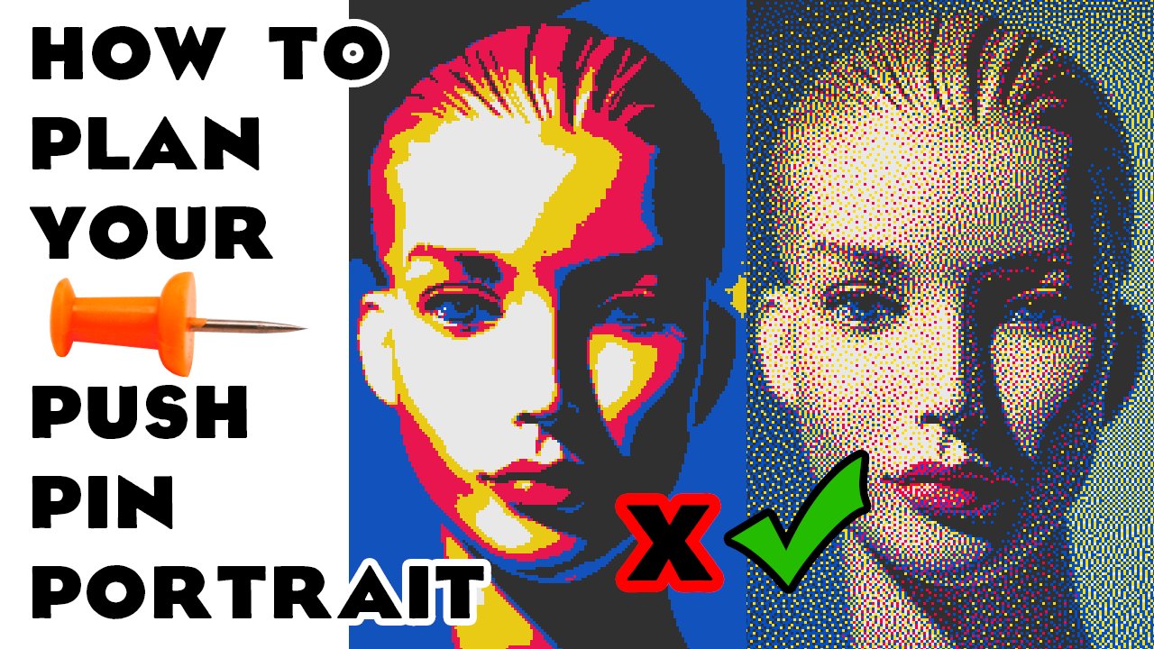 A Push Pin Portrait Layout WITHOUT the PaintbyNumber Look Joseph