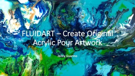 Arte fluida: crie uma pintura de tinta abstrata em suas cores e estilo