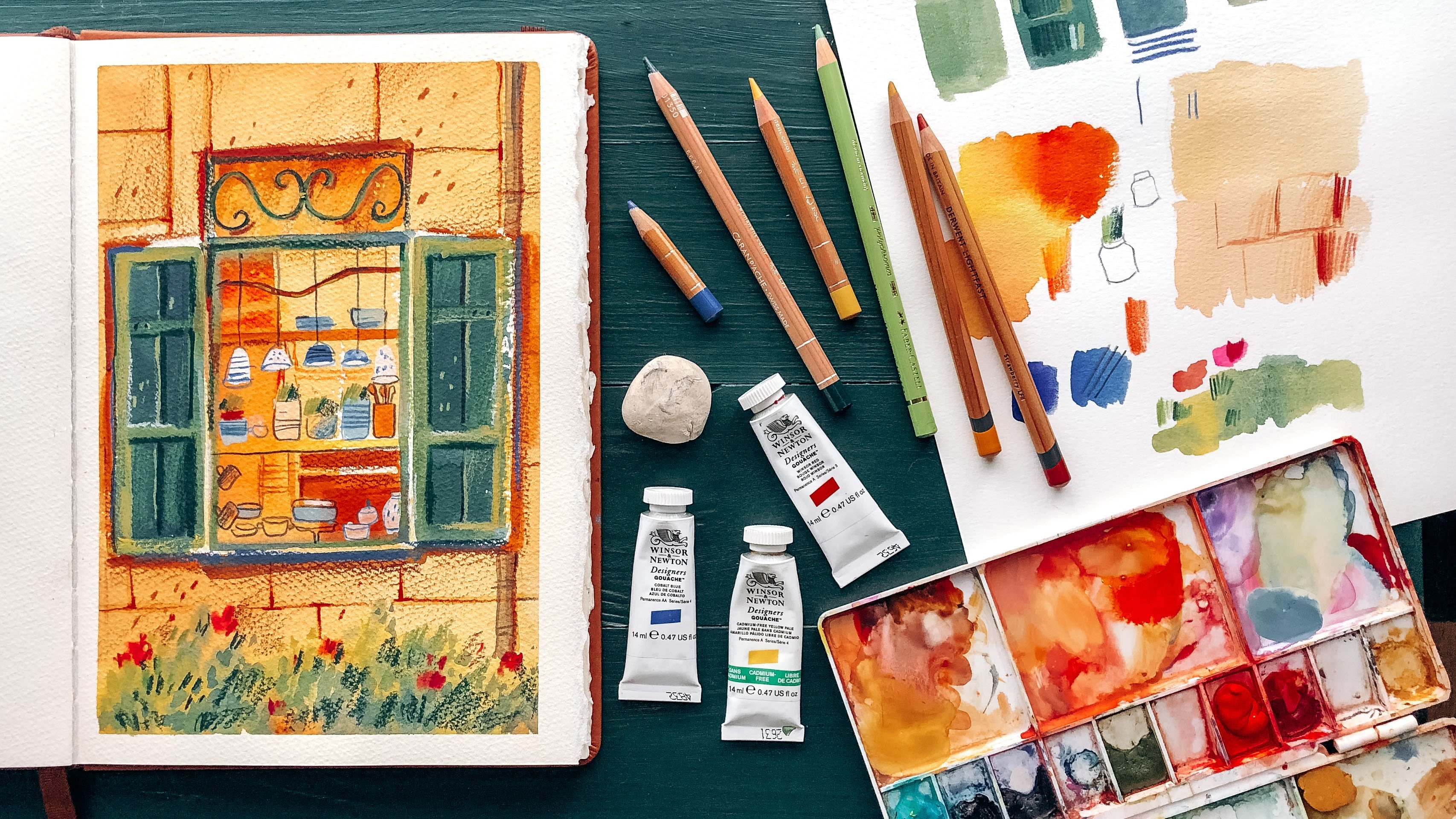 MY FAVORITE URBAN SKETCHING SUPPLIES: GOUACHE KIT