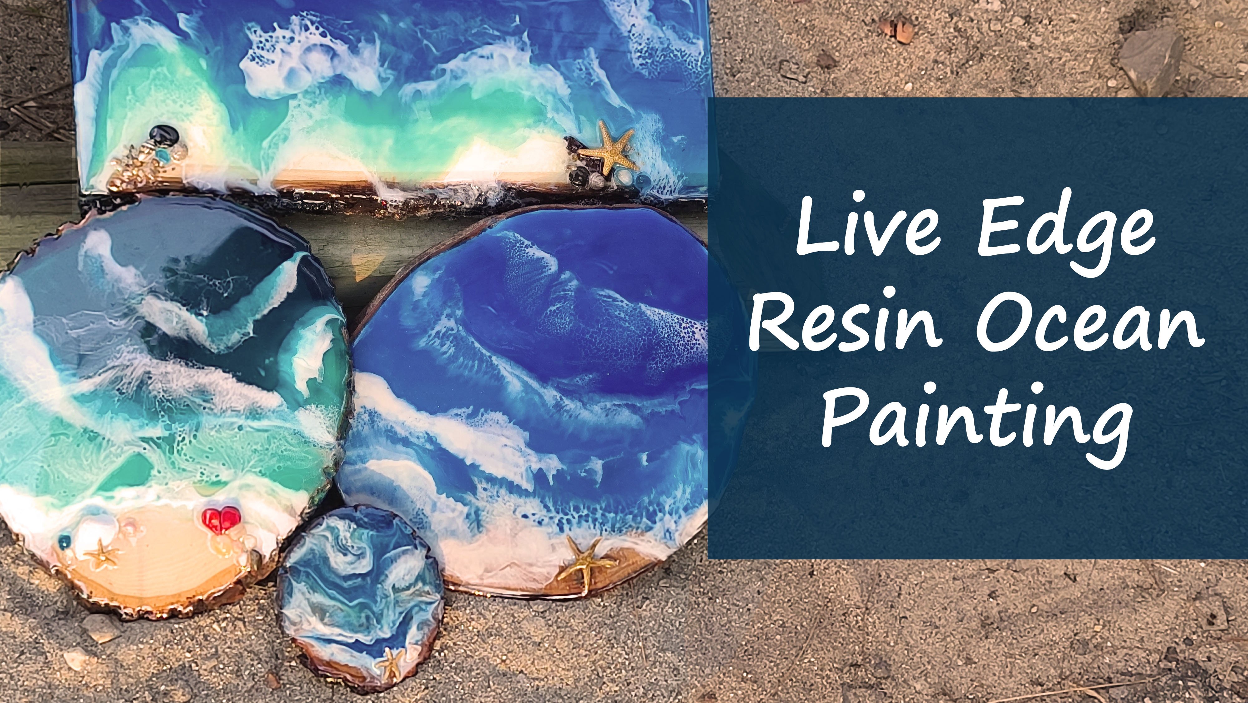 Resin Art - How To Paint The Ocean With Acrylic Paint 