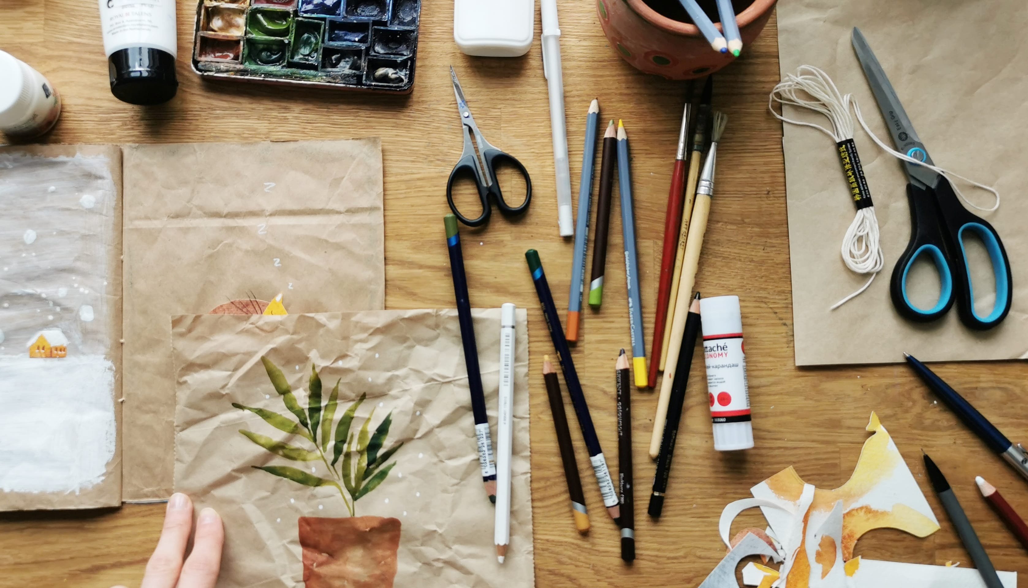 Trying out a Black Paper Sketchbook: Well Inked Art Supplies Box