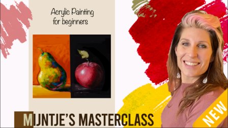 Acrylic painting for beginners: Fun with fruits!
