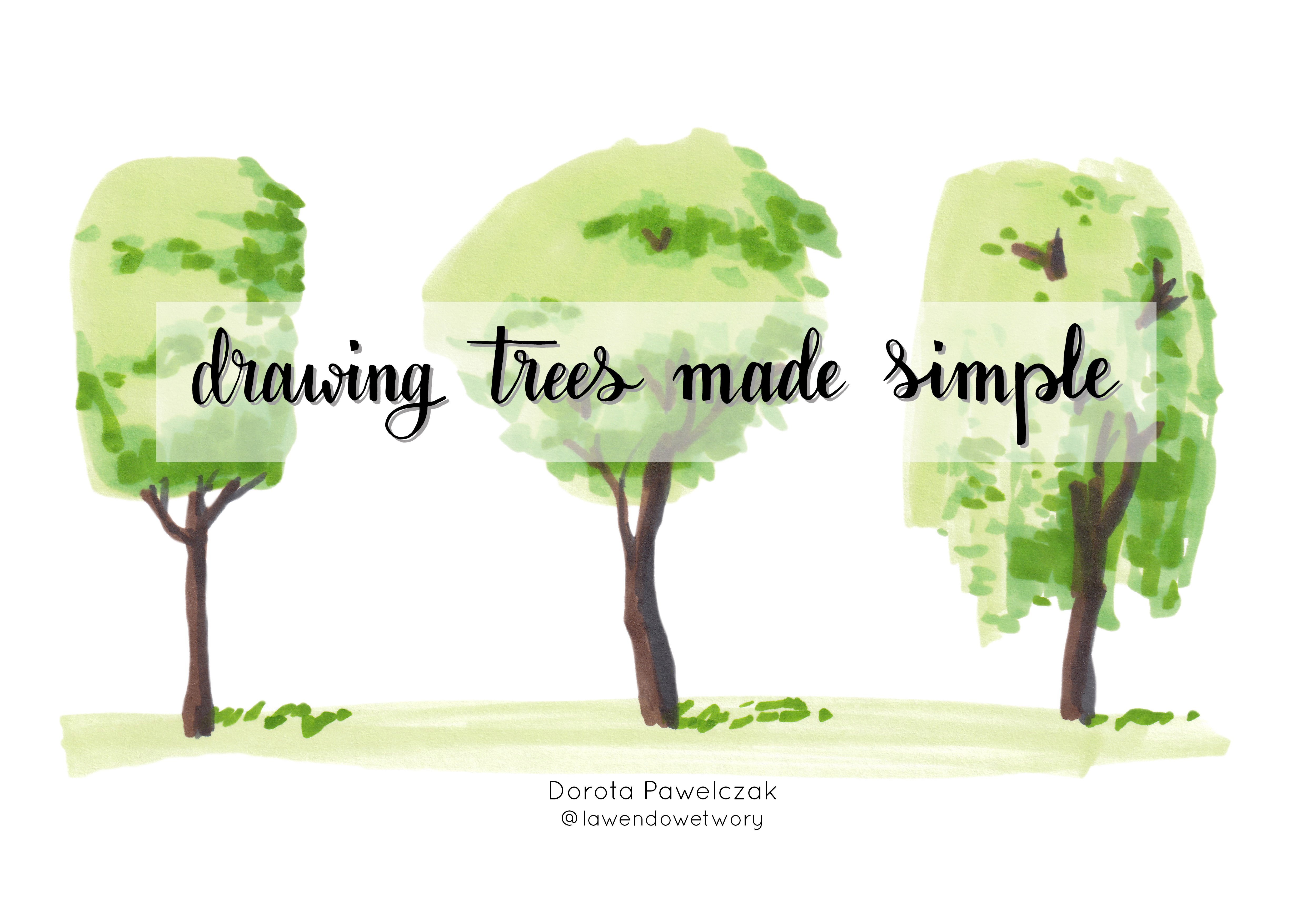 How to Draw Trees with Markers