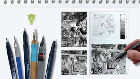 Explore Pen and Ink Techniques by Studying the Masters