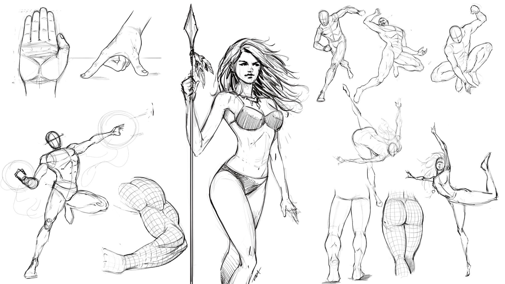 female figure drawing' in Drawing and Painting Tutorials