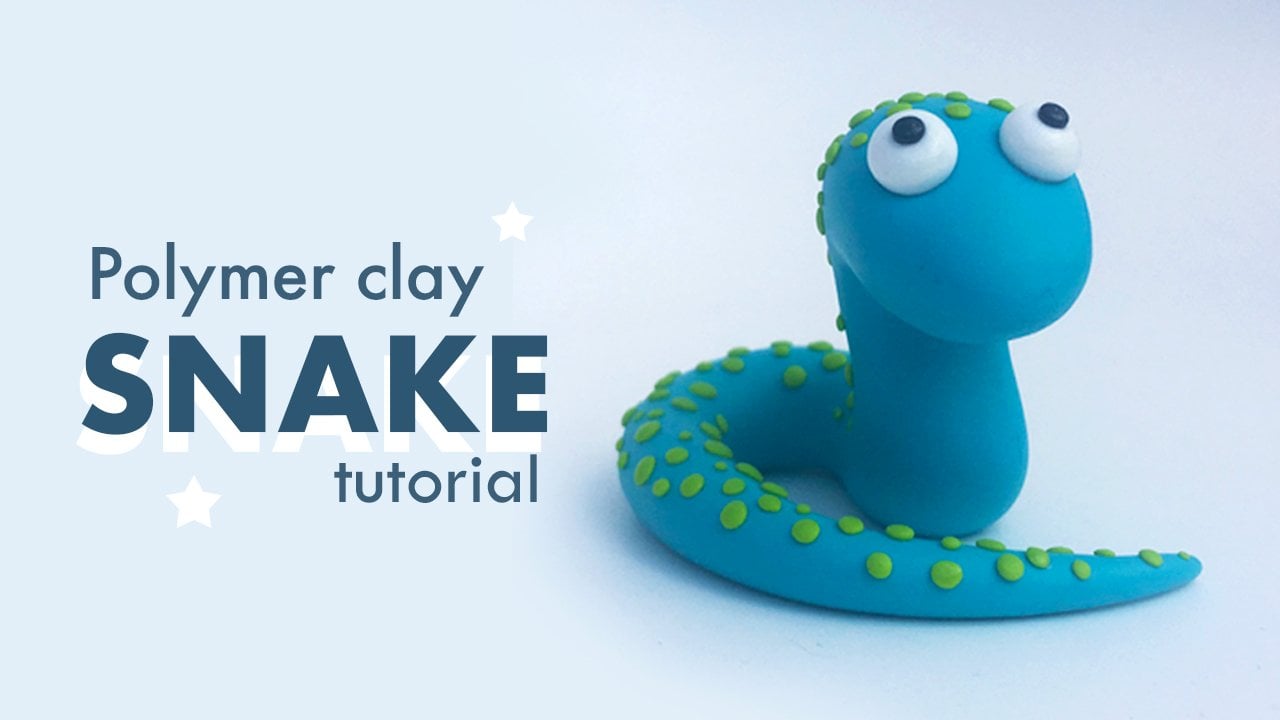 Making a Cartoon Snake Character with Polymer Clay, Beginner Tutorial, Clay Disarray