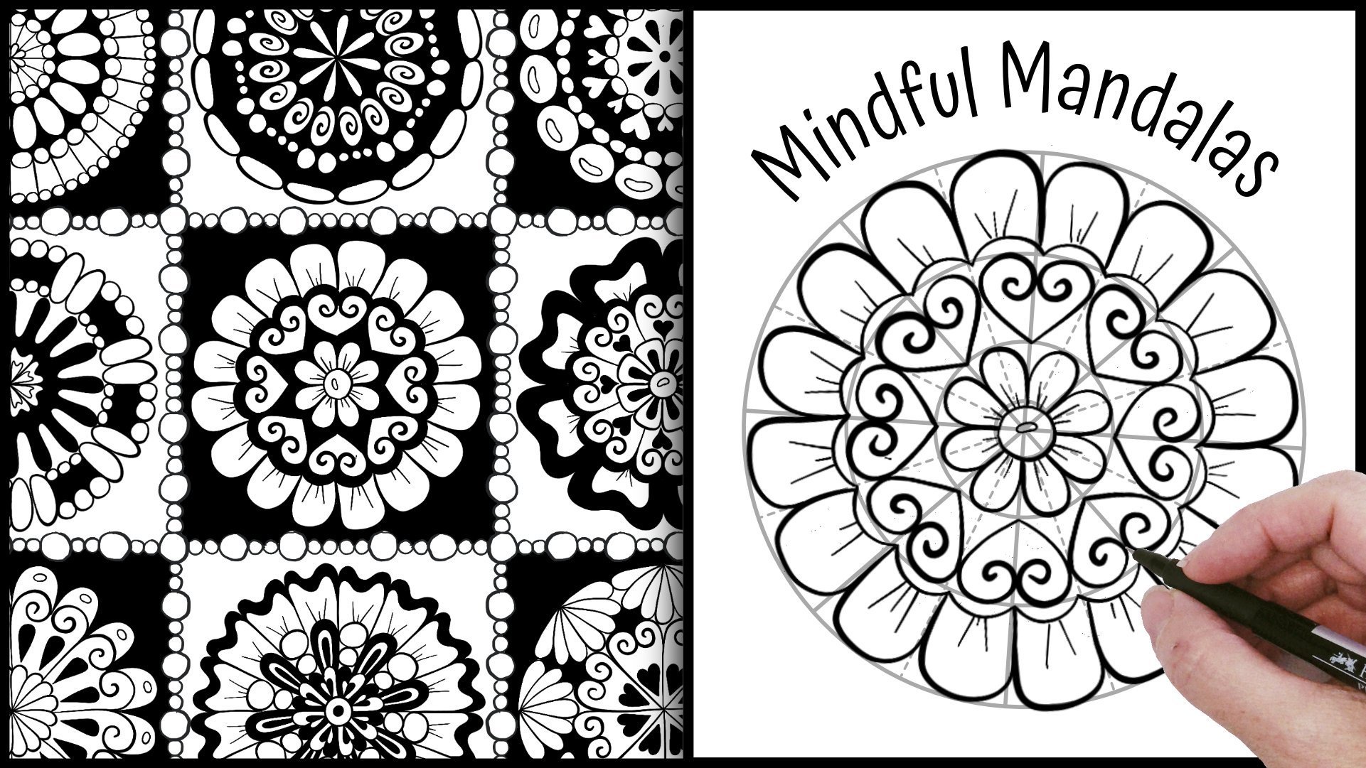 Cool Hand drawn Mandala - Mandalas with Flowers & vegetation