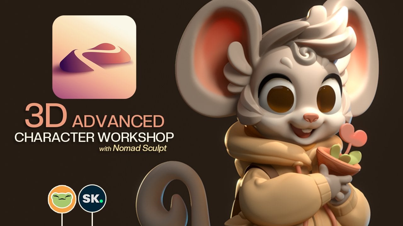 3D Advanced Character Workshop with Nomad Sculpt: Chibi Mouse, Dave Reed